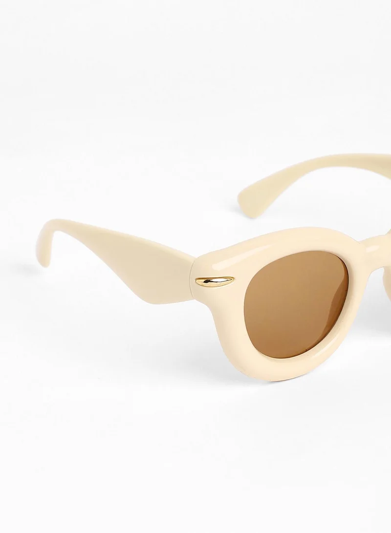 صوص هاوت The Pillow Wayfarer Sunglasses - Saltbox Beige
