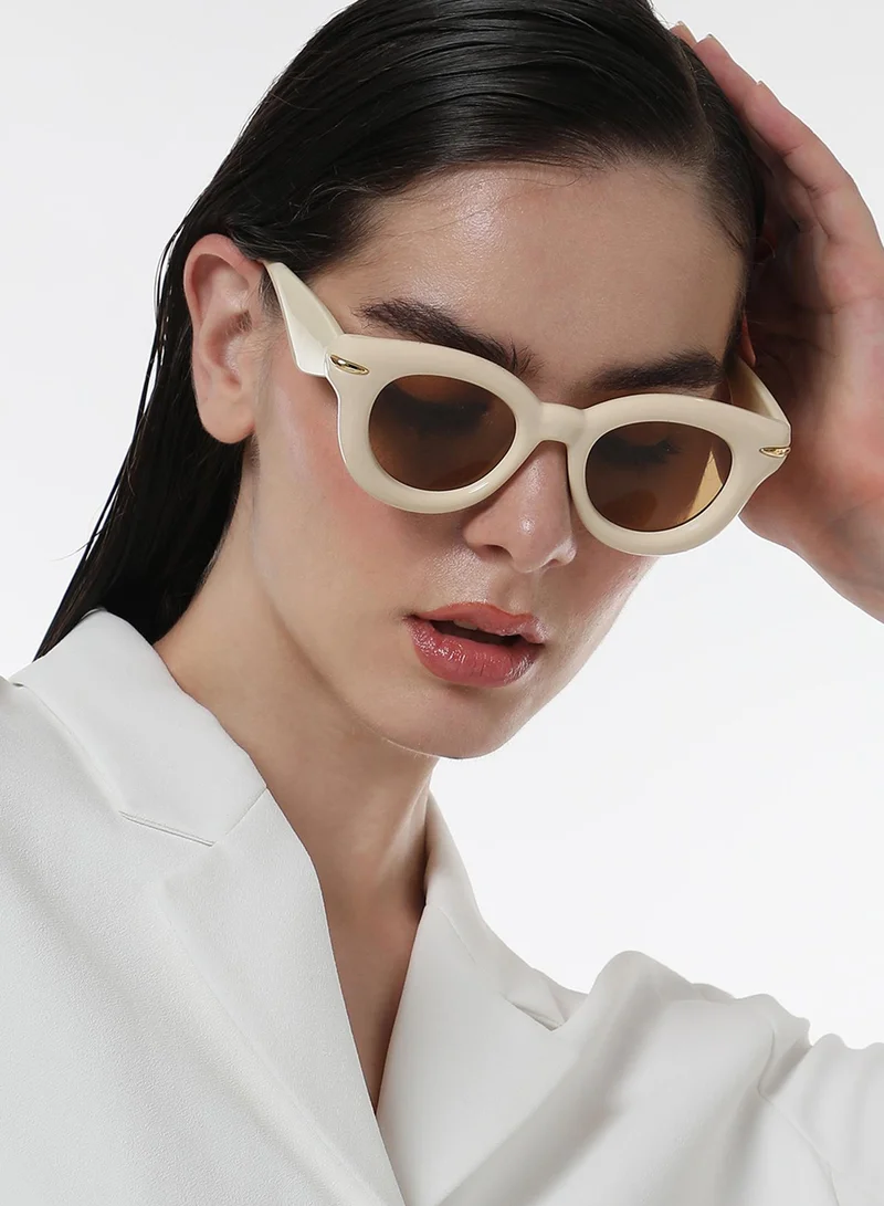 صوص هاوت The Pillow Wayfarer Sunglasses - Saltbox Beige