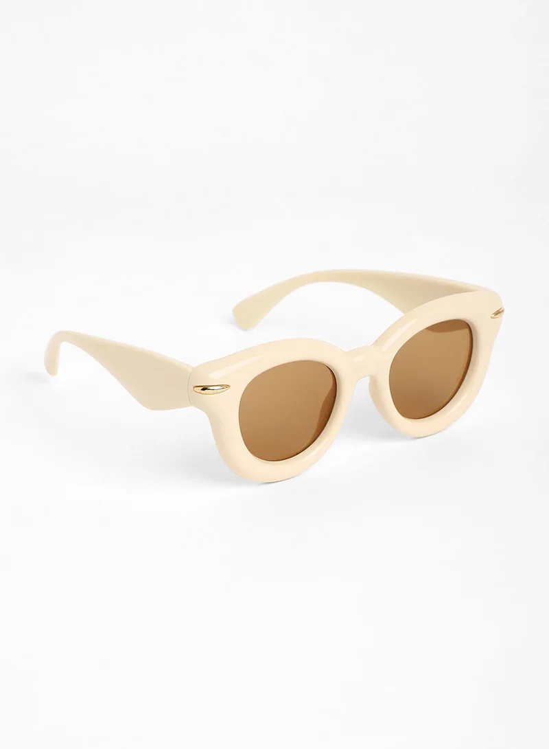صوص هاوت The Pillow Wayfarer Sunglasses - Saltbox Beige
