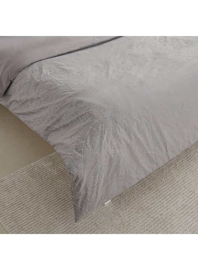 Home Box Opulent Luxe 3-Piece Khadi Print Cotton Jacquard Queen King Duvet Cover Set - 220x220 cm - Image 5