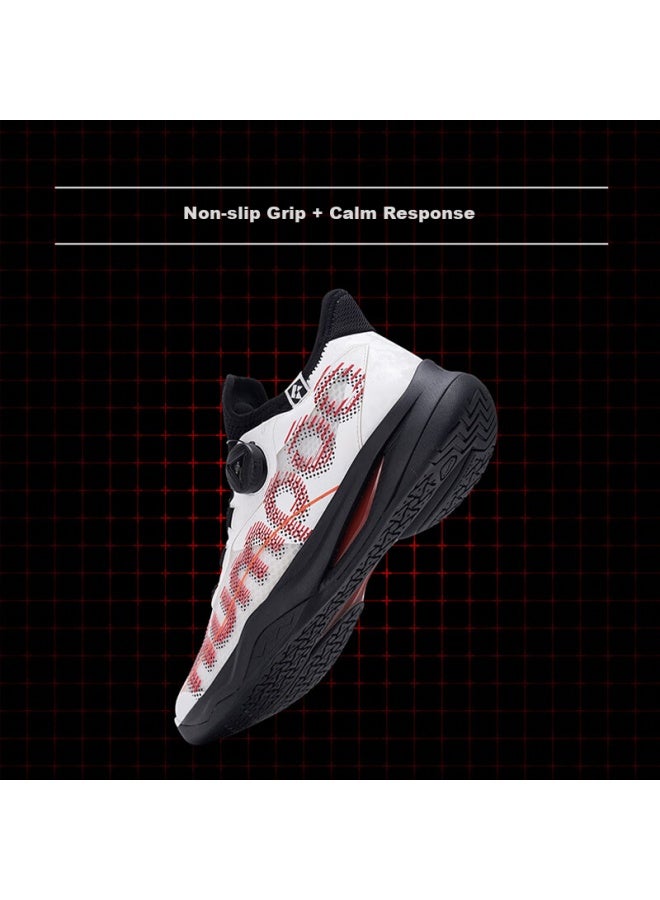 Kumpoo Badminton Shoes, Breathable, Shock-absorbing, Non-slip, Wear-resistant, Xunfeng Professional Huayi Pro Kh-g826s, White-red Size 43 - Image 3