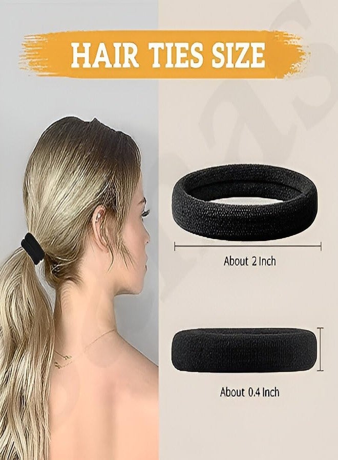 Shri Pack of 30 Soft Premium Elastic Streatchable non Slipy Hair Rubber Bands Ponytail Holders Hair Accessoires for Girls & Women (Red) - Image 4