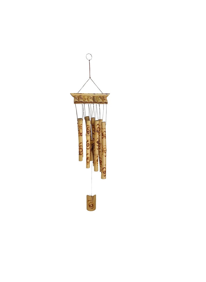 Plus Value Plus Value Feng Shui Bamboo Wind Chimes for Positive Energy Home Balcony Garden Office Decor Peaceful Sound VastuFriendly 8 Pipes 315 Inch 80 CM  - Image 4