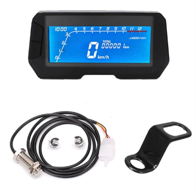 DEMULAX Universal Motorcycle LCD Speedometer - Image 1