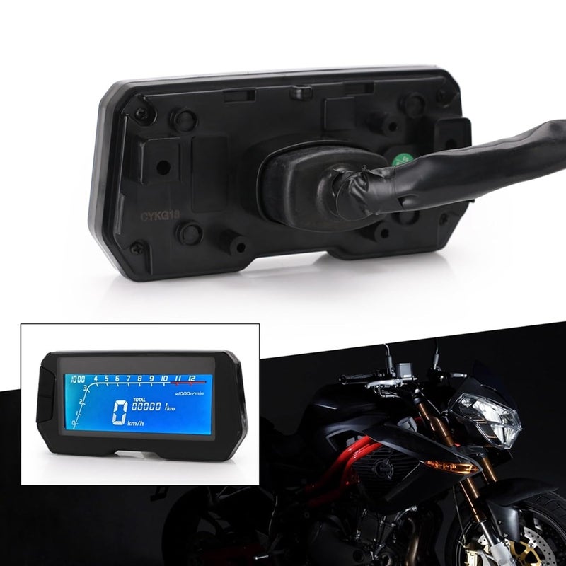 DEMULAX Universal Motorcycle LCD Speedometer - Image 4