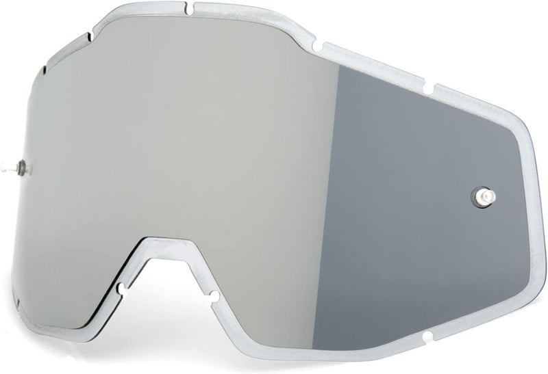 100% Speedlab RACECRAFT/ACCURI/STRATA Silver Flash Mirror Replacement Lens
