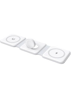 3 in 1 Foldable Wireless Charger, Magsafe Charger Charging Station for Multple Devices,Travel Charger for iPhone16 /15/14/13/12 Series, iWatch, AirPods Pro