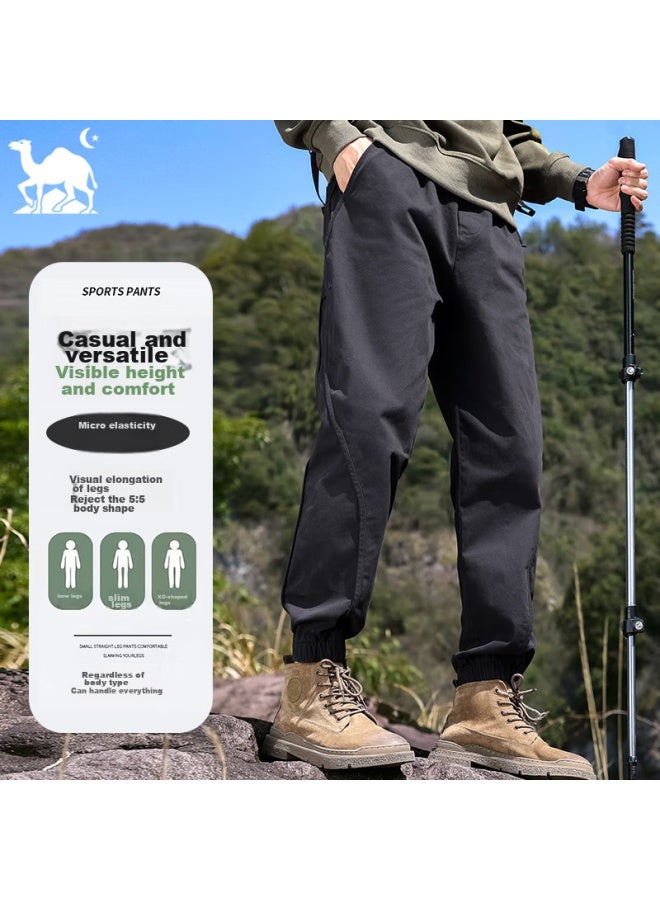 Eastern Camel Casual Pants For Men, Summer Outdoor Sports Versatile Casual Tapered Cargo Pants, Long Trousers, Army Green, XL - Image 2