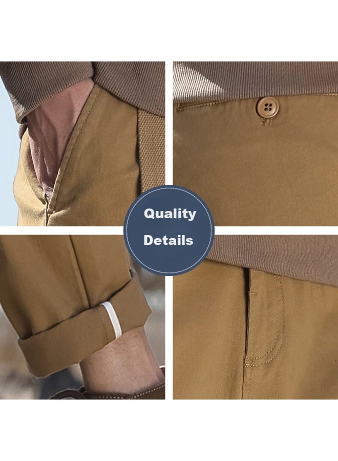 Eastern Camel Casual Pants For Men, Summer Outdoor Sports Versatile Casual Tapered Cargo Pants, Long Trousers, Army Green, XL - Image 5