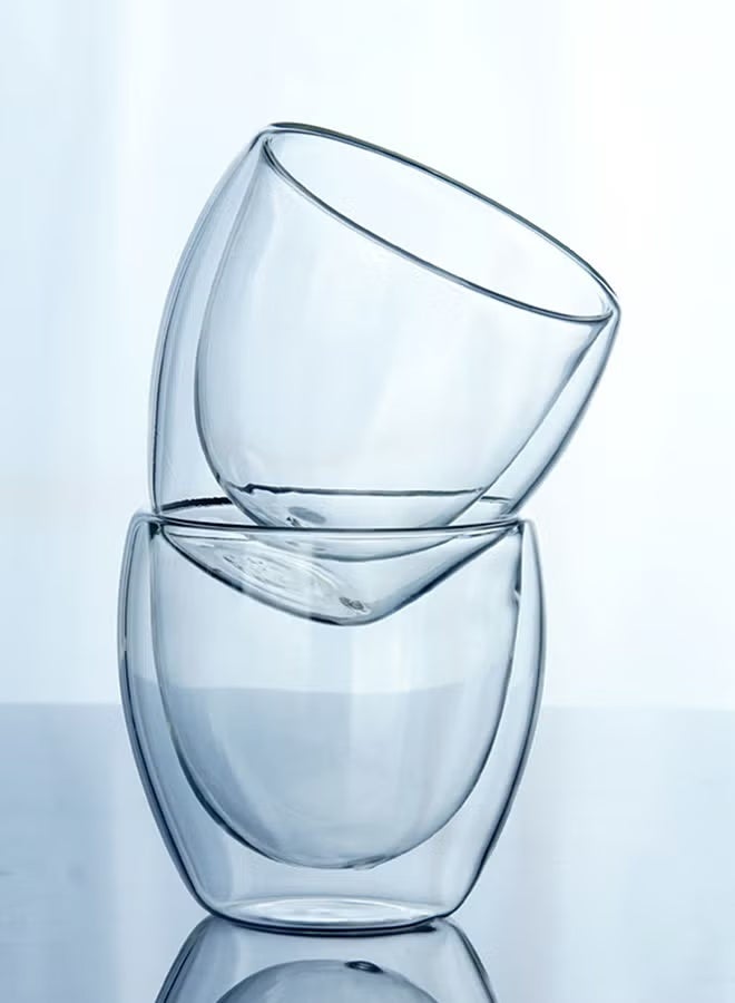 بلاك ستون 4 قطعة مزدوجة الجدار الزجاج تومبلر واضح 100 مل - Image 5