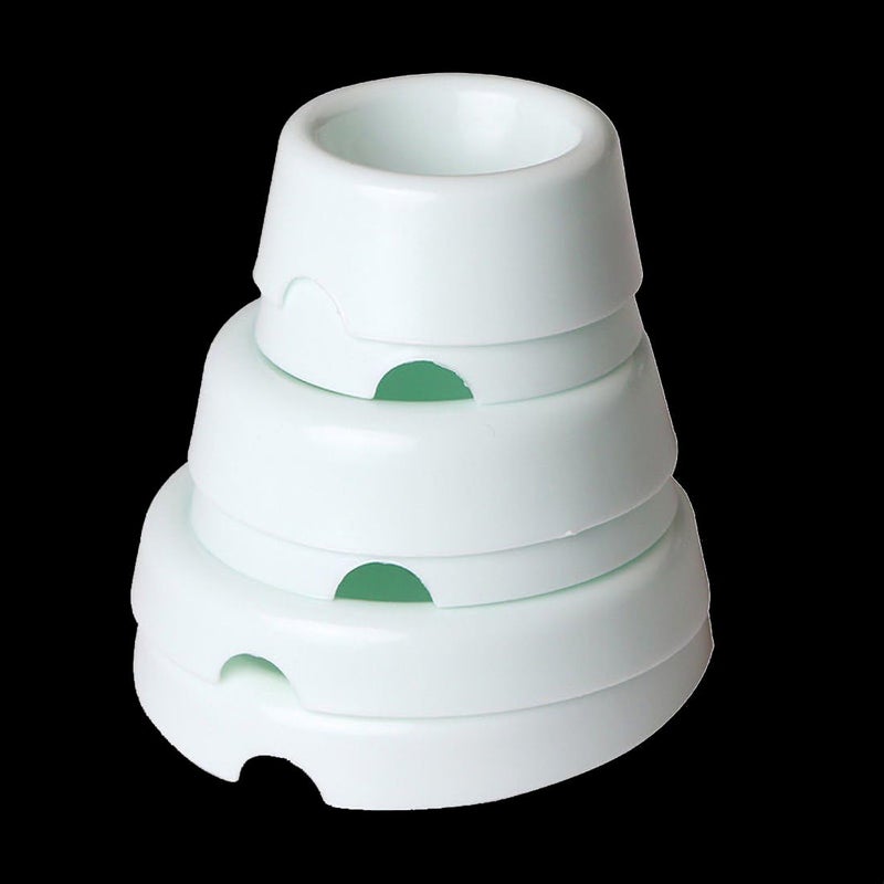 lasenersm 12 Pcs Button Shaped Fondant Forming Cups Fondant Drying Molds Flower Drying Moulds Sugar Cake Chocolate Flower Forming Cup Fondant Cups Drying Holder For Cake Decoration DIY Craft  White - Image 2