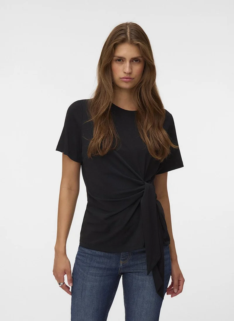 فيرو مودا Women's VMJILL Short Sleeve Top Jersey Noos
