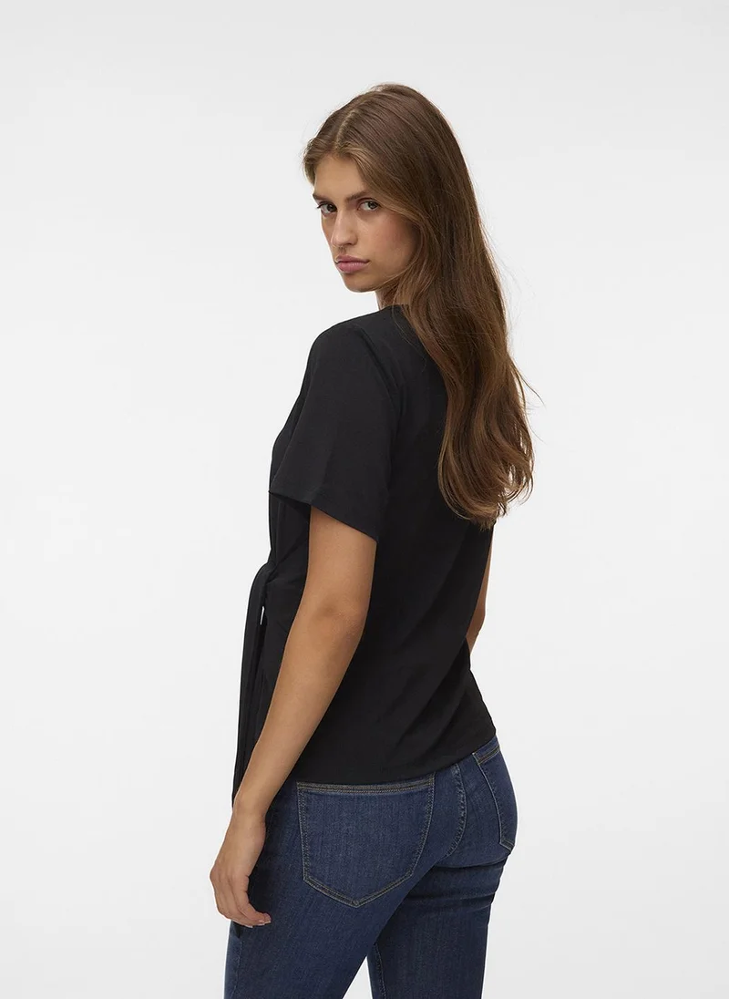 فيرو مودا Women's VMJILL Short Sleeve Top Jersey Noos