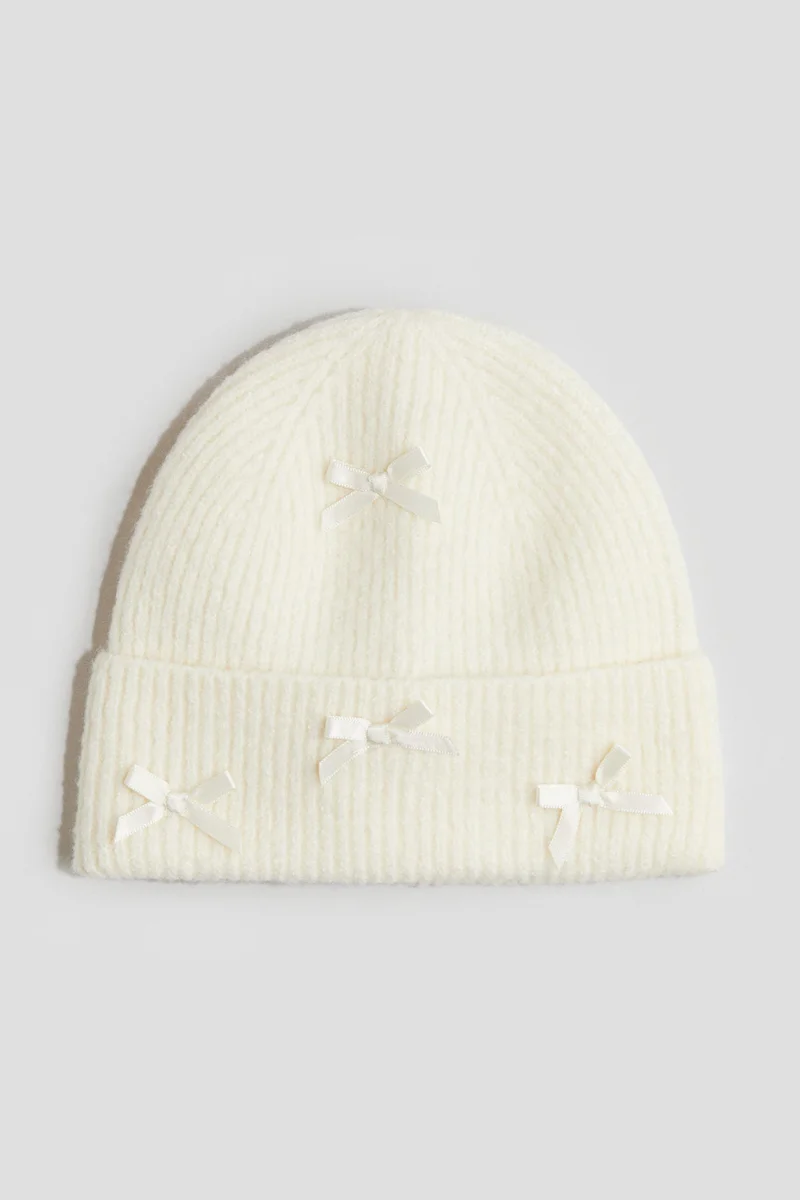 H&M Detailed rib-knit beanie