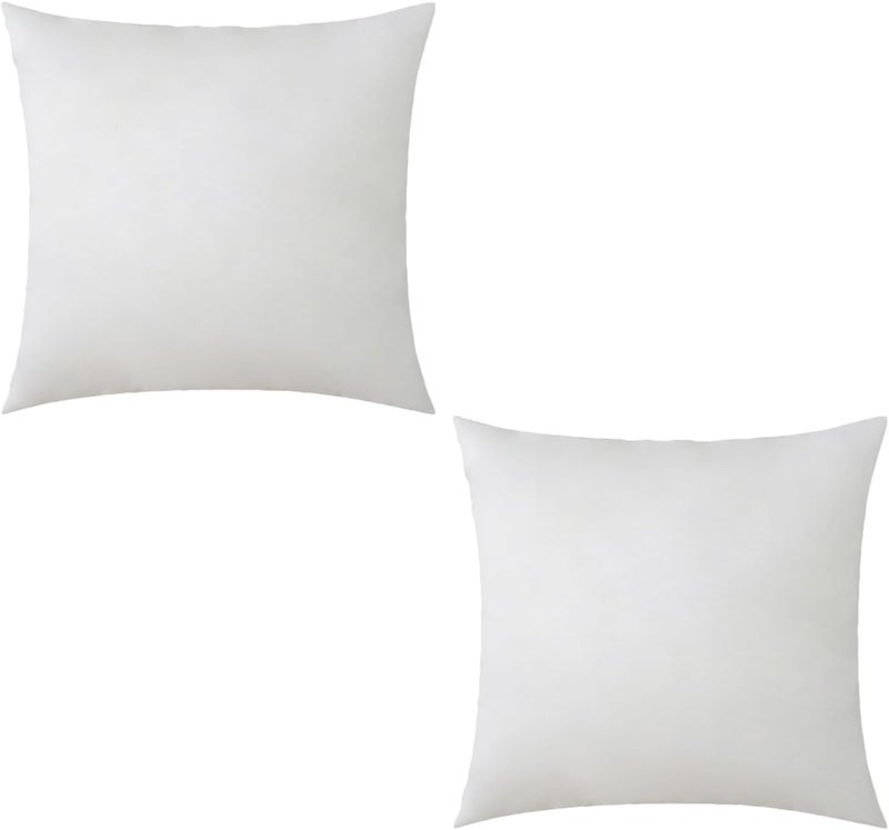 Cabilock 2pcs 45x45cm High-Resilience Pillow Inserts Cushion Filler Pp Cotton Throw Pillow Inner for Sofa Bed Car Lumbar Support - Image 1
