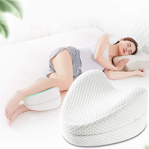 KESRINPLUS KESRIN Leg Pillow Knee Wedge Pillow for Sleeping Sciatica Back Hip Joint Pain Relief Contour Thigh Pillow Leg Pad Support Cushion Pack of 1 - Image 1