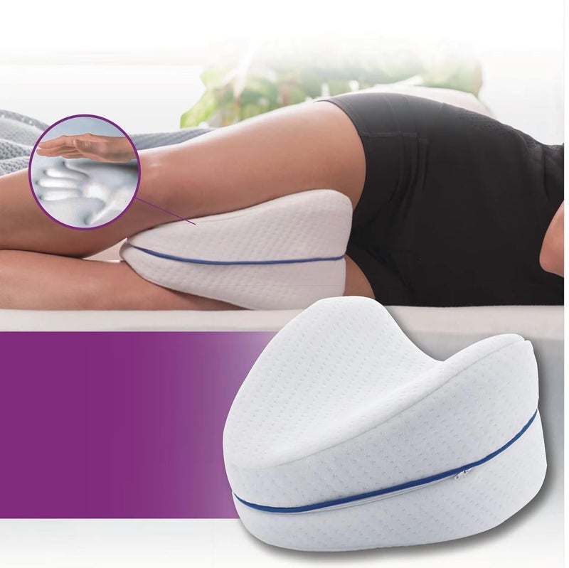 KESRINPLUS KESRIN Leg Pillow Knee Wedge Pillow for Sleeping Sciatica Back Hip Joint Pain Relief Contour Thigh Pillow Leg Pad Support Cushion Pack of 1 - Image 3