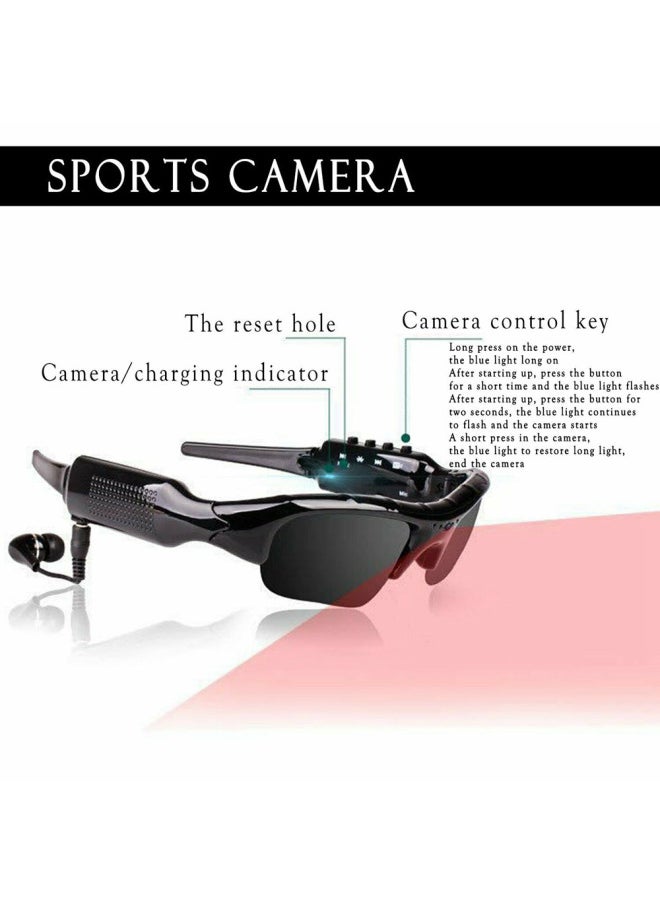 Generic HD 1080P Glasses Camera Polarized Lens Sports Sunglasses-Body Color:Black - Only Camera  - Image 4