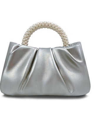 Evening Purse Women Pearl Handbags Soft Leather Ruched Bag Bridal Clutch for Wedding Party Prom Crossbody Purses, Silver - pzsku/Z99D4DBA89DFCC5014E4BZ/45/_/1724225995/507c49ae-aa93-45a1-b939-1ec7f0bc2bdb