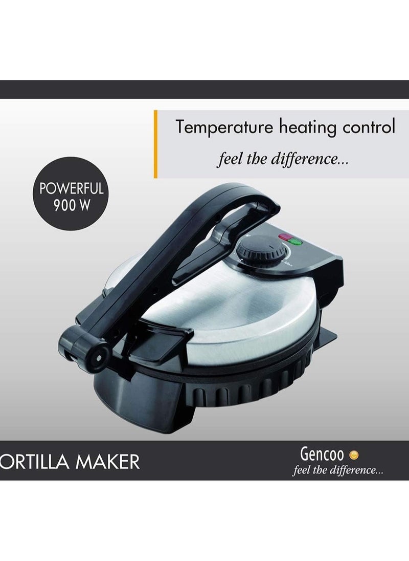 GENCOO - Electric Roti Maker Stainless Steel Non-Stick Chapathi Maker, 8 Inch - Image 1