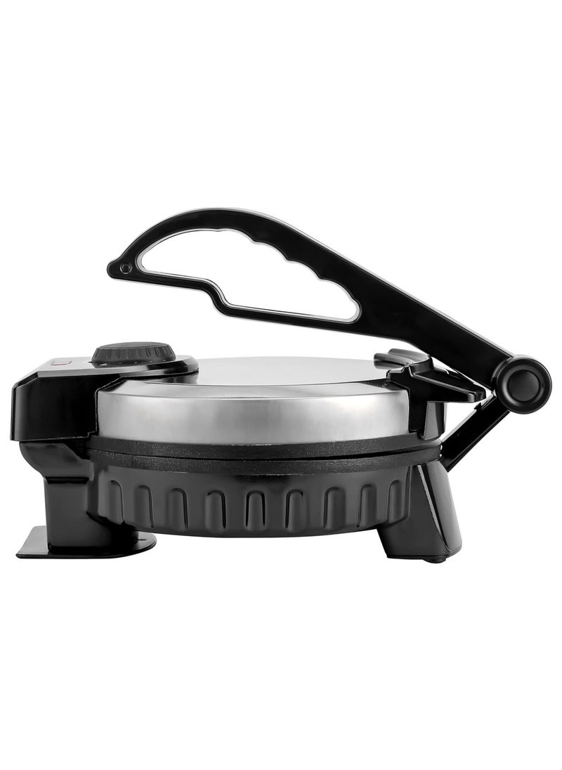 GENCOO - Electric Roti Maker Stainless Steel Non-Stick Chapathi Maker, 8 Inch - Image 1