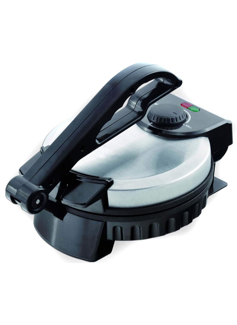 GENCOO - Electric Roti Maker Stainless Steel Non-Stick Chapathi Maker, 8 Inch - Image 1