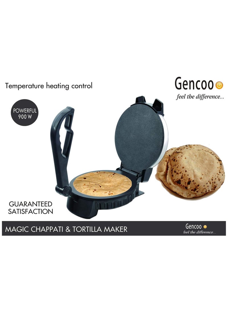 GENCOO - Electric Roti Maker Stainless Steel Non-Stick Chapathi Maker, 8 Inch - Image 1