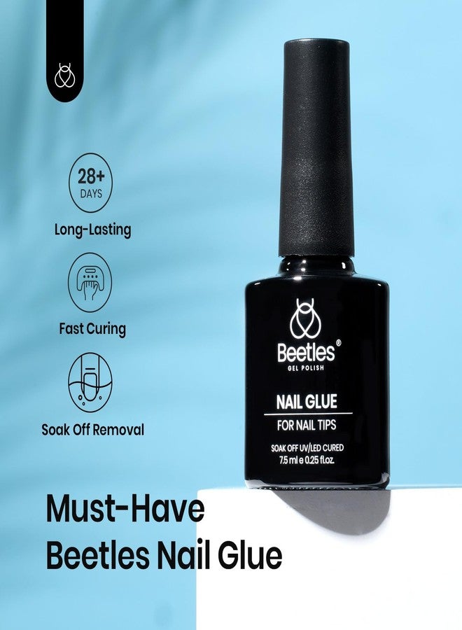 beetles Gel Polish جل طلاء الأظافر من بيتلز 9 في 1 لاصق جل الأظافر للأظافر الأكريليكية الشفافة، لاصق أظافر قوي يدوم طويلاً، جل أظافر أساسي مزهر، تركيبة جديدة آمنة، علاج ضوء U V - Image 5