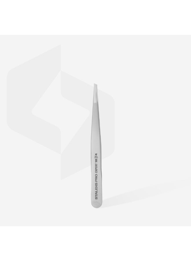 STALEKS PRO Eyebrow Tweezers Expert 10 Type 4 (Narrow Beveled) - Image 1