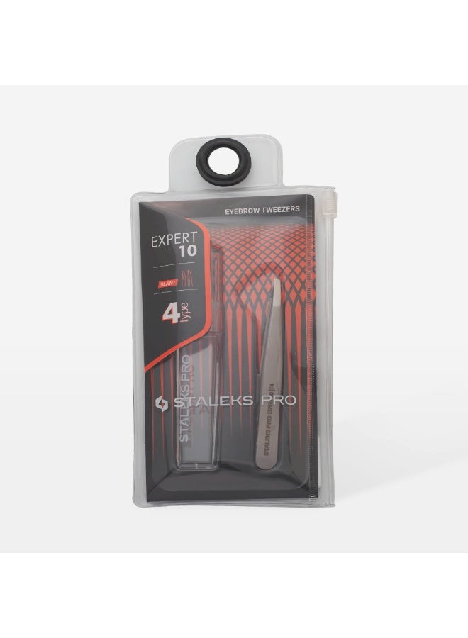 STALEKS PRO Eyebrow Tweezers Expert 10 Type 4 (Narrow Beveled) - Image 3
