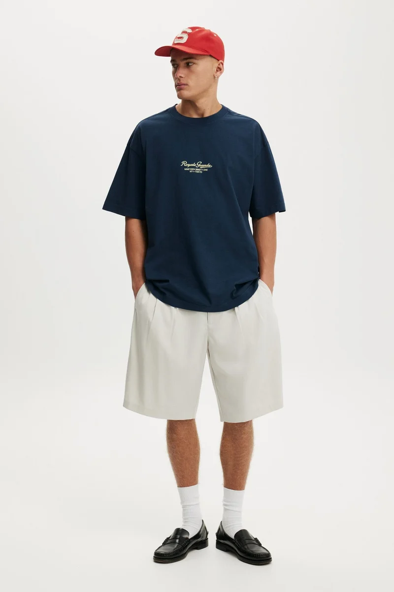 كوتون اون BOX FIT TEXT T-SHIRT