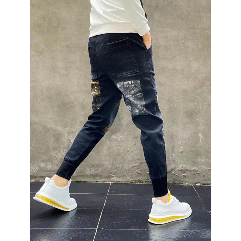 Unisex Classic Denim Jeans Loose Fit Daily Outdoor Wear - Image 3