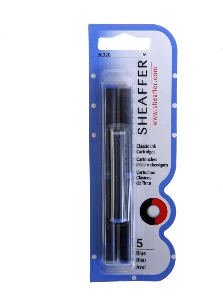 SHEAFFER Sheaffer Skrip Ink Cartridges Blue 5Pack PK  SHF96320  - Image 2