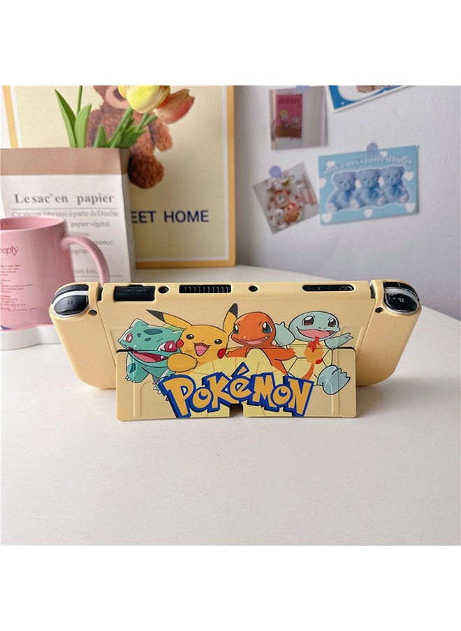Pokemon Switch OLED TPU Cases, Soft TPU Cases,  Cartoon Cute Kawaii Character Switch Shell (Yellow)  - Image 2