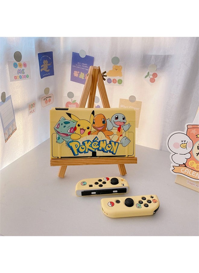 Pokemon Switch OLED TPU Cases, Soft TPU Cases,  Cartoon Cute Kawaii Character Switch Shell (Yellow)  - Image 5