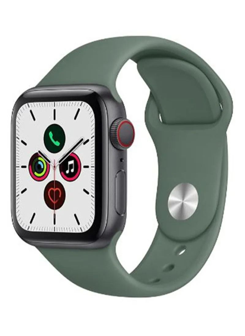HEXABEX Apple Watch Strap/Band Compatible With Compatible with 42mm(Series 10)/41mm/40mm/38mm Silicone Strap for Apple watch All Series Green  - Image 1