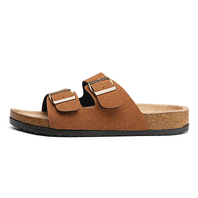 Couple'S Cork Slippers All-Match Casual Comfortable Women'S Slippers Men'S Outwear Slippers Trendy Fashion Slippers - Image 1