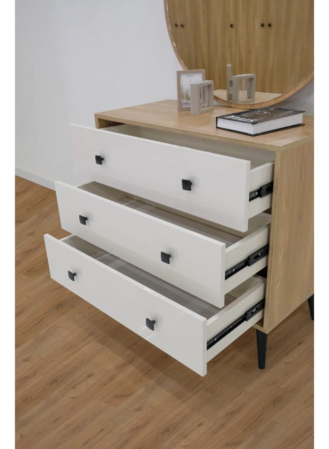 Zahra Furniture Juno Vanity Brown Wood - Image 2