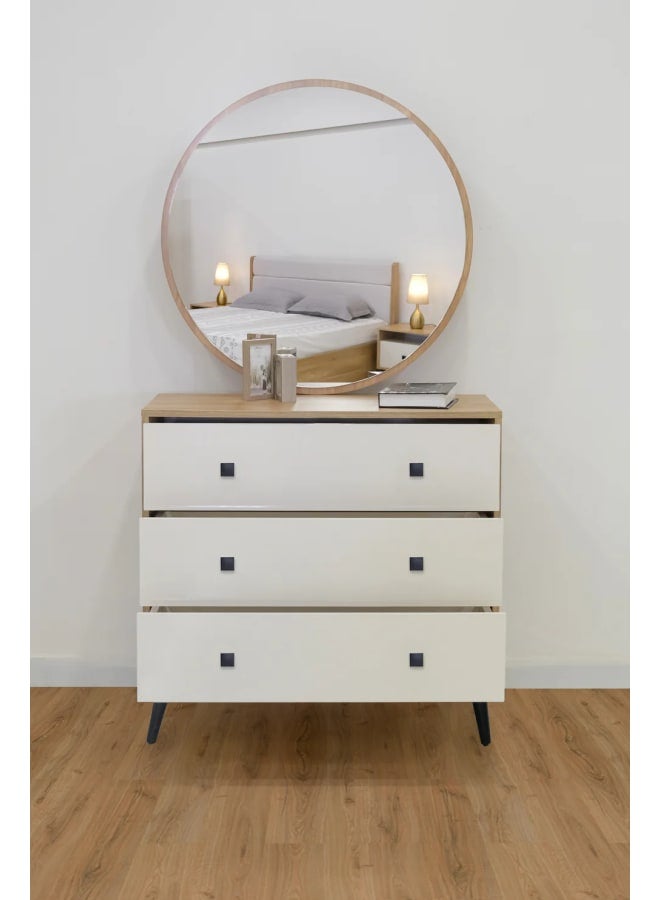 Zahra Furniture Juno Vanity Brown Wood - Image 1