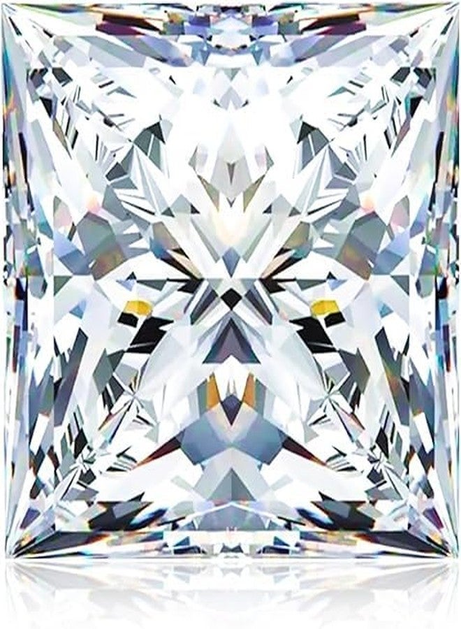 Mingle® 0.3-5 Carats Moissanite Stone Diamond Loose D Color VVS1 Clarity with GRA Certificate for Ring Earrings Pendant Bracelets Jewelry Making Valentine's Day Gift. (Princess Cut, 1.2 Carats) - Image 1