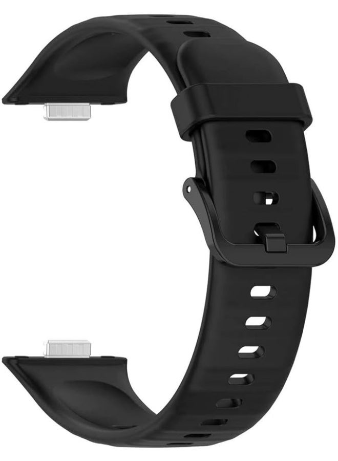 Silicone Bracelet for Watch Fit 3/Watch Fit 4 Pro/Fit 4 Strap (2025), Soft Silicone Sport Replacement Strap for Women/Men, Adjustable Waterproof Sports Band - Image 2