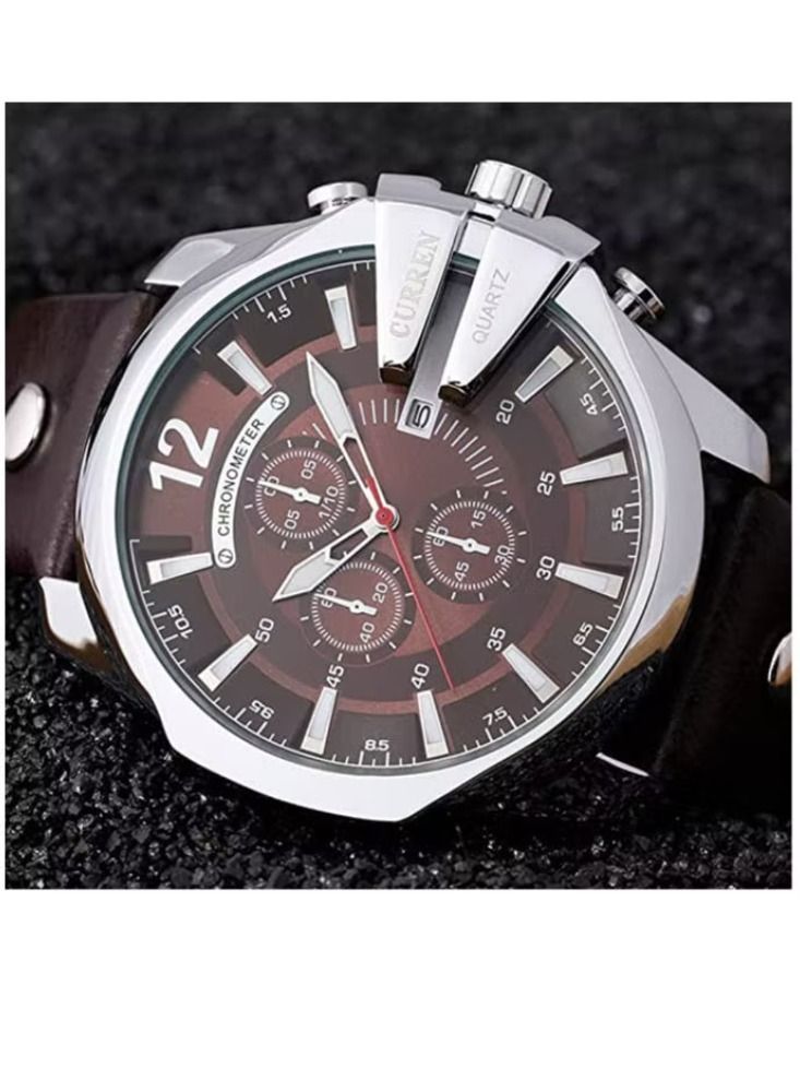 CURREN Luxury Male Fashion Leather Strap Outdoor Casual Sports Wrist watch - Image 2