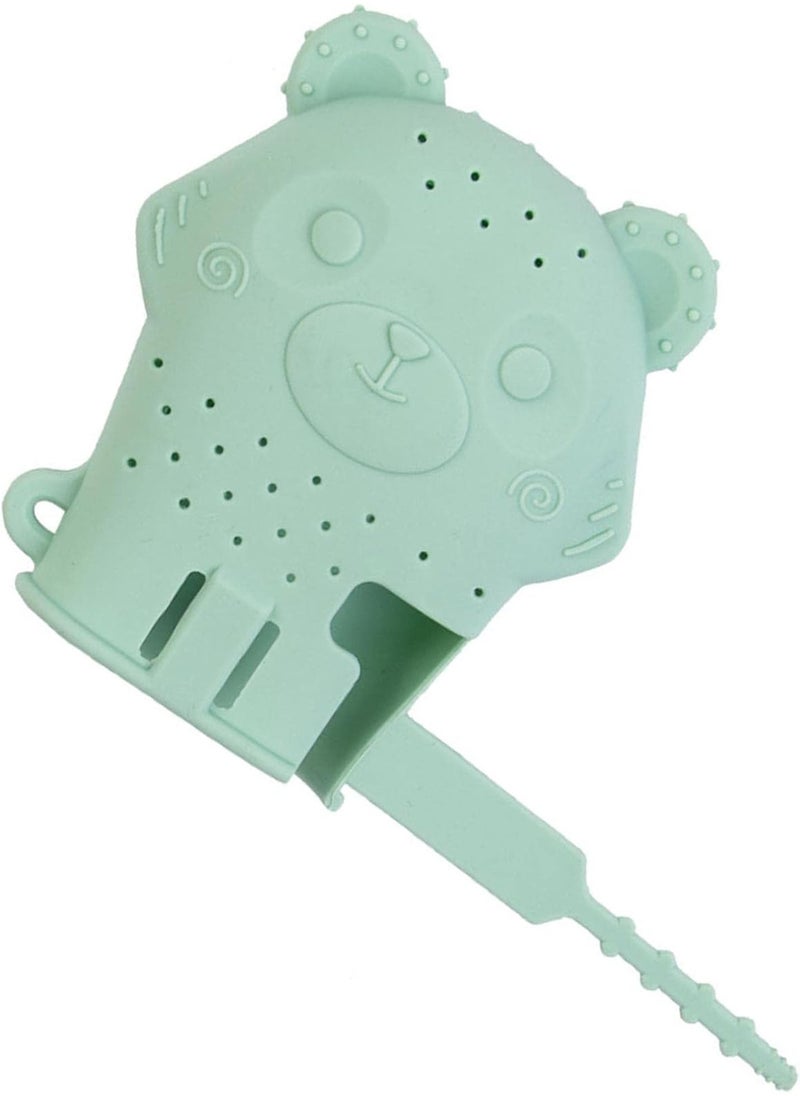 GGOOT - Silicone Infant Teething Mitten,Cute Bear Shape Infant Teether Toy Chewing Mitts | Food-Grade Silicone Mitt Protect Hands from Chewing & Biting - Image 1