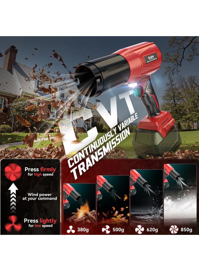 Ecarke 800,000 RPM Leaf Blower Compatible with Milwaukee 18V: Ecarke Cordless Dust Blower, Electric Turbo Jet Blower Handheld Battery Powered with Brushless Motor for Patio Garden Lawn (No Battery) - Image 4
