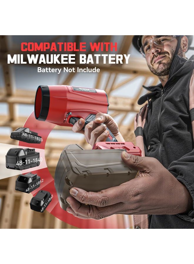 Ecarke 800,000 RPM Leaf Blower Compatible with Milwaukee 18V: Ecarke Cordless Dust Blower, Electric Turbo Jet Blower Handheld Battery Powered with Brushless Motor for Patio Garden Lawn (No Battery) - Image 5