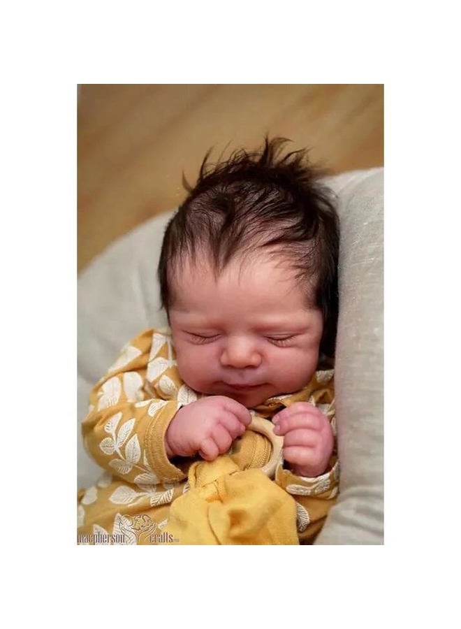 Zero Pam Reborn Baby Dolls 18 inch Soft Silicone Baby Dolls Soft Body Sleeping Realistic Newborn Doll Like Real Babies for Girl Boy Gifts with Feeding Accessories (Modern) - Image 4