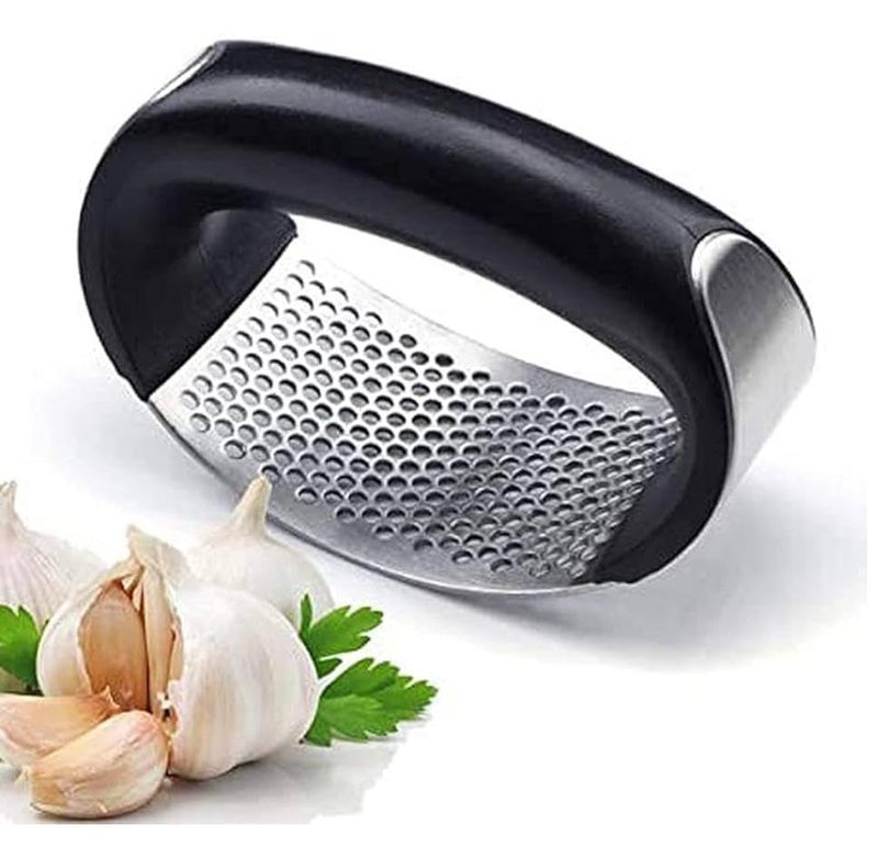 Nagi Traders Manual Garlic Crusher Slicer Portable MultiFunction Press for Crushing Grinding Slicing Garlic and Herbs - Image 1