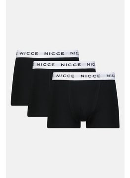 Nicce Men 3Pcs Pack Brand Logo Boxers, Black  - Image 1