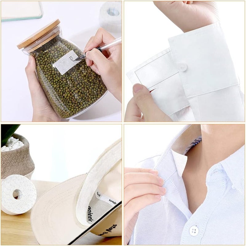 comfrt 1 Roll of Disposable Self- Adhesive Collar Protector Sweat Pads Neck Liner Hat Invisible Protectors Against Sweat Stain - Image 2