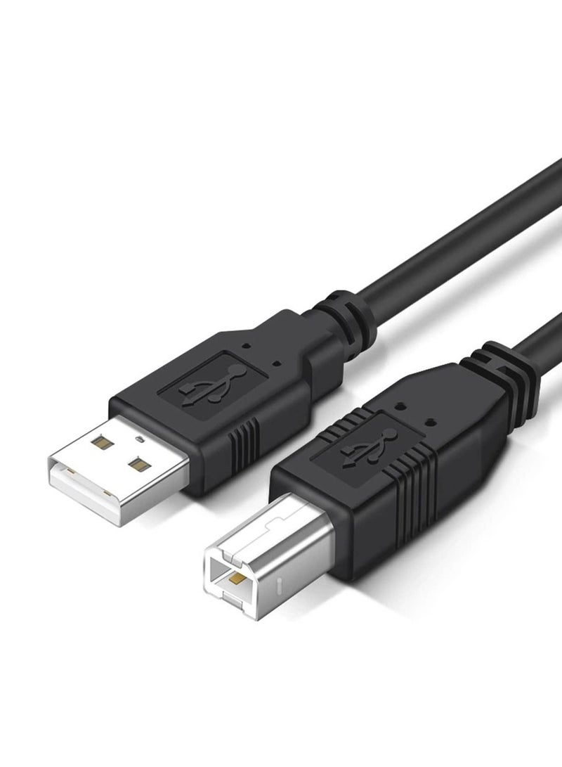 USB 2.0 Type A to Type B Male Printer Cable for Printers Scanner External HDD & More (3m) - Image 1